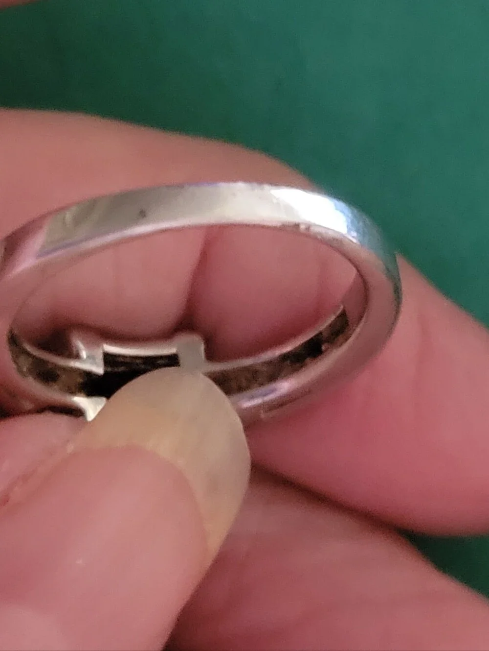 Silver Ring with Square Garnet-Cut Deep Red Center Stone